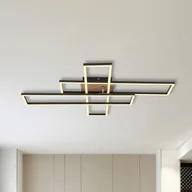 Lampy sufitowe - Globo Lampa sufitowa Dakari, czarny, salon / jadalnia, aluminium - miniaturka - grafika 1