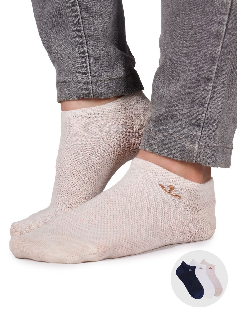 Skarpety stopki dziecięce bawełniane ażurowe kotwica 3PAK 27-30 YOCLUB