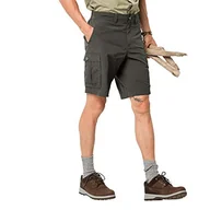 Spodenki damskie - Jack Wolfskin Męskie szorty Canyon Cargo, szybkoschnące, krótkie spodnie trekkingowe, Dark Moss, 54 - miniaturka - grafika 1