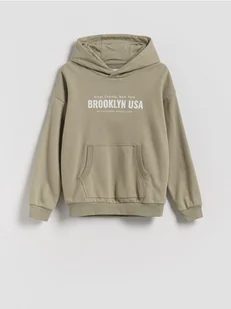 Reserved - Bawełniana bluza oversize - jasnozielony - Bluzy dla chłopców - miniaturka - grafika 1