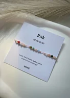 Bransoletki - Bransoletka znak zodiaku Rak srebrne kulki - miniaturka - grafika 1