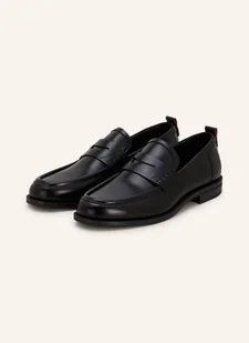 Hugo Penny Loafers Varian schwarz - Moda i Uroda OUTLET - miniaturka - grafika 1