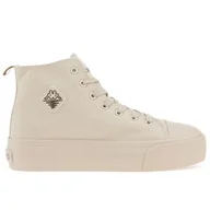Sneakersy damskie - Buty Kappa Viska 243208OC-5353 - beżowe - miniaturka - grafika 1