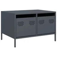 Szafki RTV - vidaXL Szafka pod TV antracyt 68x50x43,5 cm Stal walcowana na zimno - miniaturka - grafika 1