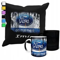 Gadżety dla niej i dla niego - ZESTAW KUBEK MAGICZNY + POSZEWKA Z PODUSZKĄ- FORD SAMOCHODY + IMIĘ - miniaturka - grafika 1