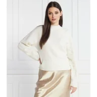 Swetry damskie - Liviana Conti Wełniany sweter | Relaxed fit | z dodatkiem kaszmiru - miniaturka - grafika 1