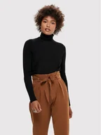 Swetry damskie - ONLY Golf Venice 15183772 Czarny Regular Fit - miniaturka - grafika 1