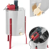 Akcesoria do hodowli zwierząt - Miodarka wirówka do miodu elektryczna 4 ramkowa ze stali nierdzewnej - miniaturka - grafika 1