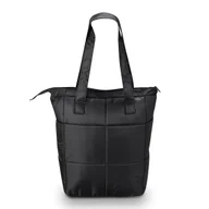 Torby sportowe - Elegancka torba damska czarna- pikowana Semi Line - miniaturka - grafika 1