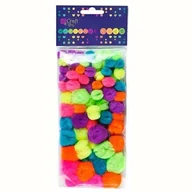 Dekoratorstwo - Dalprint Pompon akrylowy neon mix (78) DP9100 - miniaturka - grafika 1