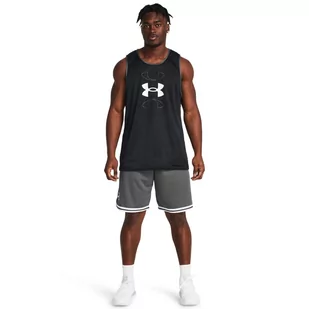 Męskie spodenki do koszykówki Under Armour UA Perimeter Short - szare - UNDER ARMOUR - Spodnie sportowe męskie - miniaturka - grafika 1