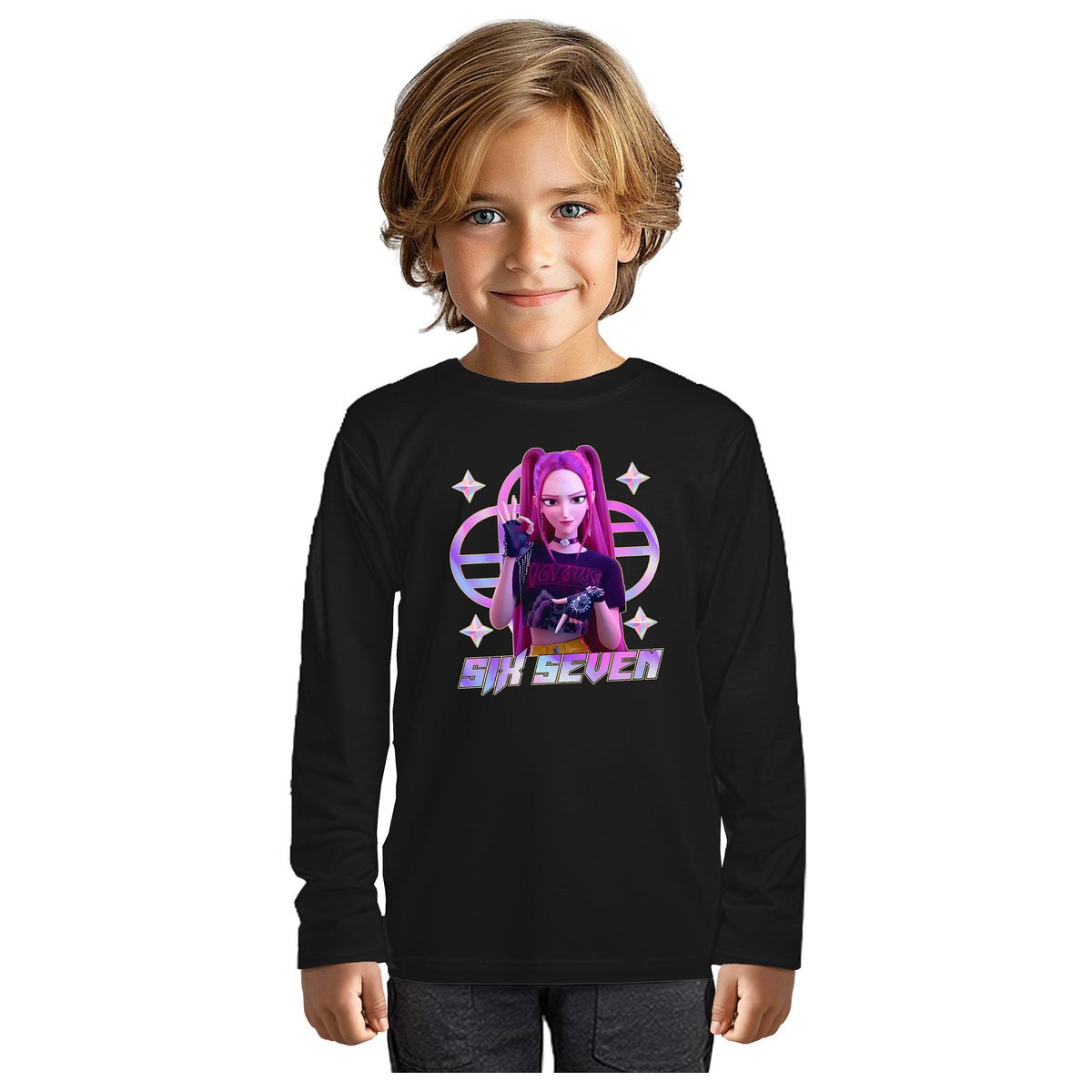 BLUZKA DZIECIĘCA 67 SIX SEVEN VIRAL HUNTRIX LONGSLEEVE DLA DZIECKA 146-152