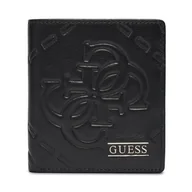 Portfele - Duży Portfel Męski Guess SMBOMG LEA22 Czarny - miniaturka - grafika 1