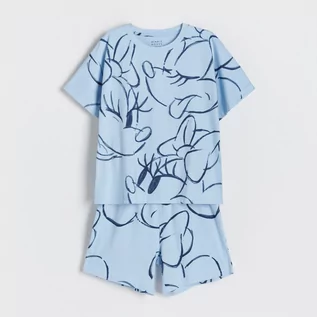 Piżamy damskie - Reserved Reserved - Dwuczęściowa piżama Myszka Miki - Niebieski - grafika 1