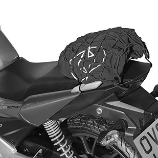 OXFORD motocykl jasny czarny/odblaskowa siatka ładunkowa OX658 - Części motocyklowe - miniaturka - grafika 1