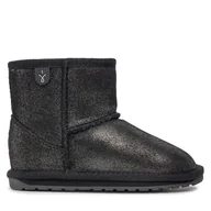 Buty dla dziewczynek - Śniegowce EMU Australia Wallaby Mini Metallic K11856 Czarny - miniaturka - grafika 1