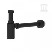 Syfony - Półsyfon umywalkowy ozdobny czarny mat G 1 1/4"x32 - miniaturka - grafika 1