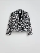 Marynarki i żakiety damskie - Reserved - Marynarka w kwiaty - wielobarwny - miniaturka - grafika 1