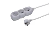 Przedłużacze i rozgałęźniki - DUWI INTERNATIONAL Przedłużacz 3-gniazdowy 3m, 3x1,0mm OWY szary / 24240 - miniaturka - grafika 1