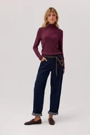 Bluzki damskie - Bluzka wiskozowa z golfem Megis - miniaturka - grafika 1