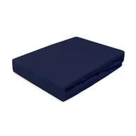 Prześcieradła - Prześcieradło jersey 220x200 z gumką ciemnogranatowe Darymex - miniaturka - grafika 1