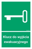Systemy ekspozycyjne i znaki informacyjne - AC026 KLUCZ DO WYJŚCIA EWAKUACYJNEGO, KS - FOLIA PODŁOGOWA FOTOLUMINESCENCYJNA; (150X225MM) - miniaturka - grafika 1
