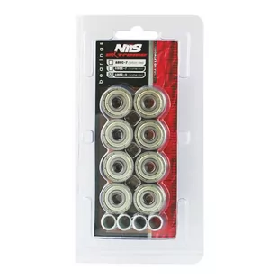 ABEC-9 CARBON ŁOŻYSKA (8 szt.) NILS EXTREME - Akcesoria do skatingu - miniaturka - grafika 1