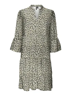 Vero Moda Sukienka w kolorze beżowo-brązowym - Sukienki - miniaturka - grafika 1
