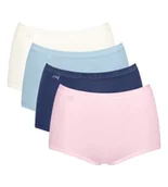 Majtki damskie - Majtki Damskie Wysokie Sloggi Basic+ Maxi C4P Majtki 4-Pak 50 - miniaturka - grafika 1