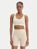 Koszulki i topy damskie - Reebok Biustonosz sportowy Reebok x Ewa Chodakowska Ela RK25615CCW Beżowy - miniaturka - grafika 1