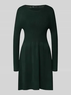 Sukienka lekko rozkloszowana z dzianiny z mieszanki wiskozy model ‘ALMA’ - Sukienki - miniaturka - grafika 1