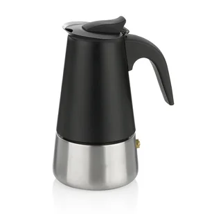 KELA Dzbanek do espresso ze stali nierdzewnej Ferrara czarny 17,0 cm 9,0 cm 200,0 ml - Dzbanki i imbryki - miniaturka - grafika 1