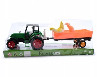 Traktor Z Przyczepą Rolniczą Maszyna Ciągnik Różne Kolory - Samochody i pojazdy dla dzieci - miniaturka - grafika 1