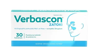 POLSKI LEK Verbascon Zatoki 30 Tabletek - Przeziębienie i grypa - miniaturka - grafika 1
