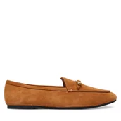 Półbuty damskie - Loafersy LOVE MOSCHINO JA10031G1OJA0200 Brązowy - miniaturka - grafika 1