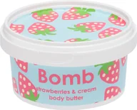 Pozostałe kosmetyki - Bomb Cosmetics Bomb Cosmetics - Strawberries &amp; Cream - Body Butter - Masło do ciała z 30% Shea - TRUSKAWKI ZE ŚMIETANĄ BCSCBB - miniaturka - grafika 1