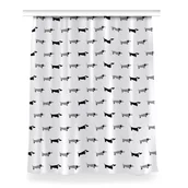 Zasłony - Zasłona z grafiką kolory Jamniki do salonu 150x200, Fabricsy - miniaturka - grafika 1