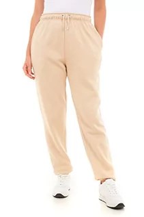 Spodnie damskie - M17 Damskie spodnie do biegania z recyklingu na co dzień spodnie dresowe z mankietami spodnie wypoczynkowe elastyczne spodnie do jogi trening dres kieszenie, KAMIEŃ, XS - grafika 1