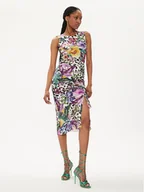 Sukienki - Just Cavalli Sukienka codzienna 76PAO939 Kolorowy Slim Fit - miniaturka - grafika 1