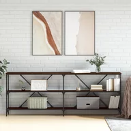 Konsole i sekretarzyki - Stolik konsolowy, brązowy dąb, 200x30x75 cm Lumarko! - miniaturka - grafika 1