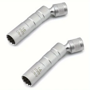 Zestaw Narzędzi do Usuwania Świec Zapłonowych ASDTODW, 2 szt., Magnetyczne, 14mm & 16mm, z Przekładnią 3/8", Klucze Obrotowe ze Chromowo-Wanadowej - Inne - miniaturka - grafika 1