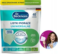 Środki do prania - Dr. Beckmann MAGIC LEAVES Chusteczki Listki Piorące do Prania Uniwersal x40 - miniaturka - grafika 1