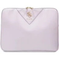 Torby na laptopy - Guess Triangle 4G Sleeve - Etui na notebooka 13" / 14" (fioletowy) - miniaturka - grafika 1