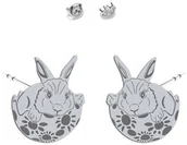 Biżuteria religijna - Kolczyki Srebrne Zajączek Wielkanocny Srebro 925 Wielkanoc - miniaturka - grafika 1