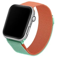Akcesoria do smartwatchy - Beline pasek Apple Watch Steel 42/44/45/49mm zielono-pomarańczowy green/orange - miniaturka - grafika 1