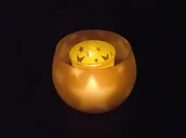 Świeczniki - Lampka TEALIGHT podgrzewacz świecznik GWIAZDKA żółta - miniaturka - grafika 1