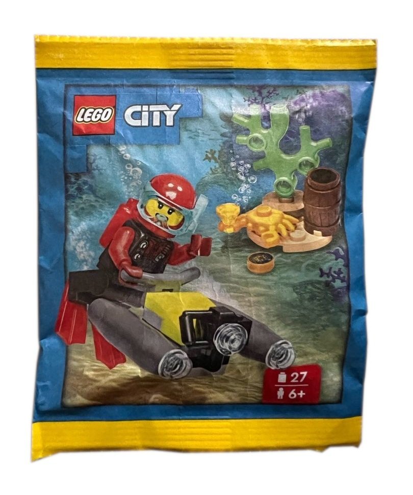 LEGO City Zestaw - Diver with Underwater Scooter 952311 polybag klocki