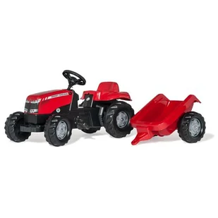 Jeździk ROLLY TOYS Kid Massey Fergusson 012305 z przyczepą - Jeździki dla dzieci - miniaturka - grafika 1