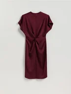 Sukienki - Reserved - Sukienka w zwierzęcy wzór - bordowy - miniaturka - grafika 1