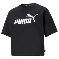 Koszulki sportowe damskie - Koszulka sportowa damska Puma Ess Cropped Logo - miniaturka - grafika 1